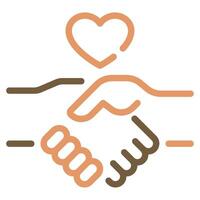 Handshake icon for web, app, infographic, etc vector