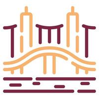 Suramadu Bridge icon for web, app, infographic, etc vector