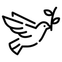 Peace Dove icon for web, app, infographic, etc vector