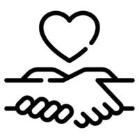 Helping Hand icon for web, app, infographic, etc vector