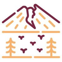 Merapi Mountain icon for web, app, infographic, etc vector