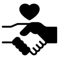 Handshake icon for web, app, infographic, etc vector