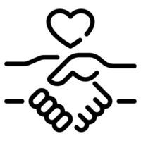 Handshake icon for web, app, infographic, etc vector