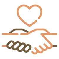 Helping Hand icon for web, app, infographic, etc vector