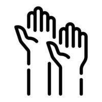 Open Arms icon for web, app, infographic, etc vector