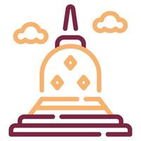 Borobudur Temple icon for web, app, infographic, etc vector