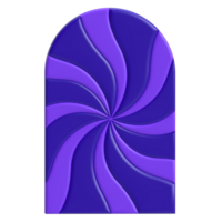arredondado porta com espiral 3d elemento png