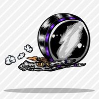 Astronaut ROCKET BACKPACK vector