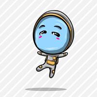 Astronaut HAPPY ICON vector