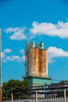Coal-fired power plant in Bojnice, Slovakia. Produces 1.2 TWh of electricity. Works on brown coal. Energy crisis. photo