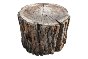 A tree stump with a large piece of wood png