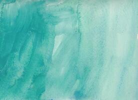 Turquoise watercolor texture background with a soft abstract pattern, perfect for design, art, or creative projects. photo