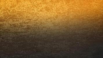 Close-up of a gradient background with a textured surface, transitioning from warm golden hues to dark tones. Perfect for abstract or design backgrounds. photo