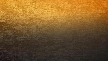 Close-up of a gradient background with a textured surface, transitioning from warm golden hues to dark tones. Perfect for abstract or design backgrounds. photo