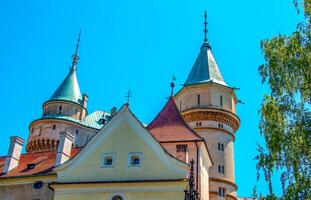 Beautiful Bojnice castle in Slovakia, Central Europe, UNESCO. Medieval architectural monument. photo