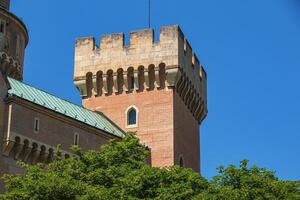 Beautiful Bojnice castle in Slovakia, Central Europe, UNESCO. Medieval architectural monument. photo