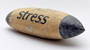 A creatively designed tool symbolizes stress, blending art with wellness concepts photo