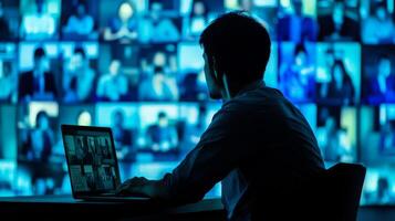 This text examines digital communications evolution, emphasizing streaming, social connectivity, and the advantages of recent technological advancements that have transformed interactions photo