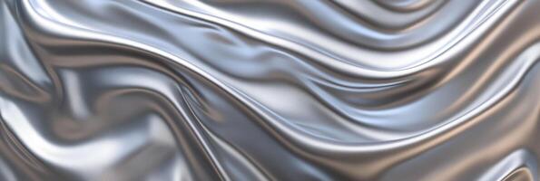 This metallic abstract pattern features smooth textures and vibrant gradients, offering modern elegance. Its ideal for backgrounds and tech concepts, enhancing spaces with its sophisticated look photo
