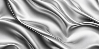 Explore an exquisite and sleek metallic silver texture that features a striking combination of smooth curves and gradients, making it perfect for stylish designs and elegant projects of all kinds photo
