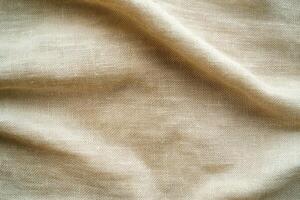 This is a closeup view of a soft and neutralcolored textured fabric which is ideal for a variety of design projects photo