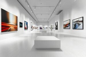 Explore a contemporary art gallery with a vibrant collection, engaging artist profiles, and a userfriendly booking system for an innovative and memorable experience in modern artistry photo