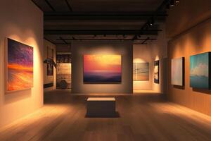 Immerse yourself in a seamless digital experience crafted for you to explore, book, and purchase vibrant artworks created by innovative and talented artists within our modern gallery environment photo