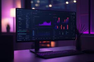 Explore an innovative and cuttingedge AI dashboard that features advanced business analytics, offering essential insights that facilitate strategic decisionmaking and drive operational enhancement photo