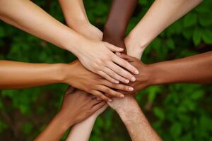 This image conveys the importance of collaboration among diverse groups advocating for equitable access to quality health care and essential mental health resources for all in need photo