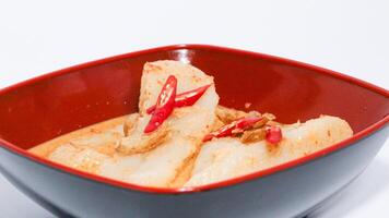Laksan, a typical food from the city of Palembang photo