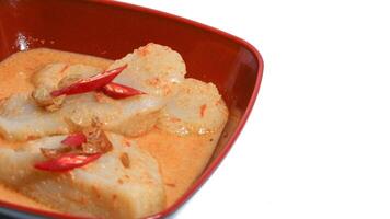 Laksan, a typical food from the city of Palembang photo