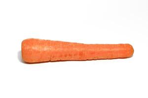 Group of fresh carrots isolated on white background. photo