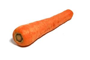 Group of fresh carrots isolated on white background. photo