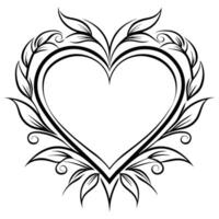 Silhouettes of the Heart vector