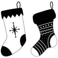 Christmas stocking clipart vector