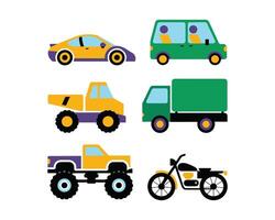 Automobile and Vehicle Icon vector