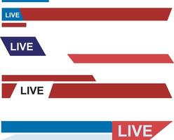 template broadcasting tv breaking news design frame. for live streaming vector