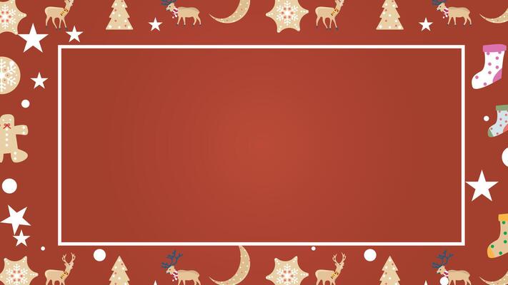 Festive Christmas and New Year background banner, decorated with snow elements, lights and ornaments, perfect for greeting cards, social media or digital decoration.