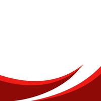 Sharp wave corner for editing red and yellow frames vector