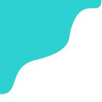 plain blue wave corner for frame editing vector