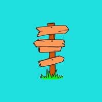 flat cartoon of four descending rows of wooden planks vector