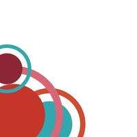 modern circular corner for frame editing material vector