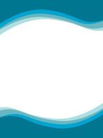 upper and lower wave frames vector