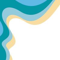 abstract shape wave corner for frame editing vector
