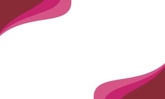 the upper and lower wave corner frames are dark pink vector