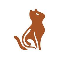 feline cat icon logo design template vector
