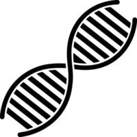 DNA Double Helix Icon for Genetics and Molecular Biology Concepts vector