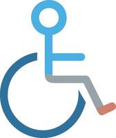 Wheelchair Icon Representing Accessibility and Disability Support vector