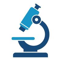 Microscope Icon for Scientific Research and Laboratory Use vector