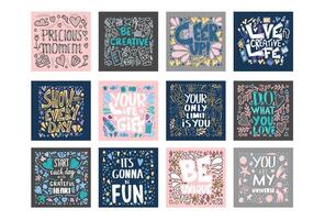 Set of posters. collection of banners. vector